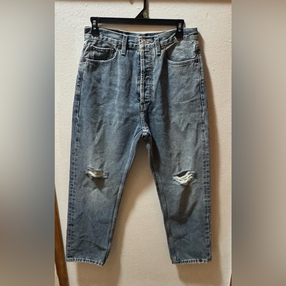 Re/done 70s Ultra High-rise Stove Pipe Jeans